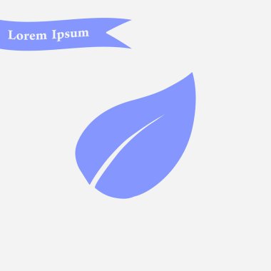 Yaprak simgesi. Taze doğal ürün. Organik ürün erkek. Düz tasarım stili.