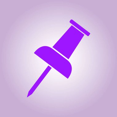  PIN simgesi itmek. Vektör Eps 10. 