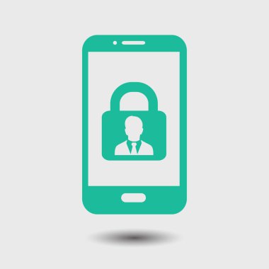 İnternet güvenliği konsepti ikonu. Tanımlama ve koruma simgesi.