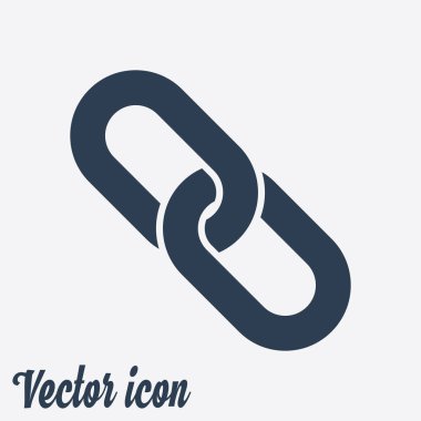 Bağlantı tek simge. Zincir bağlantı erkek.