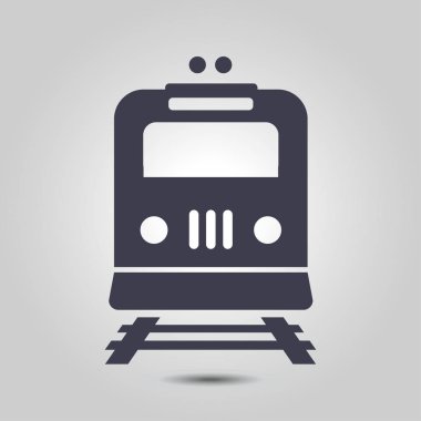 Tren simgesi. Metro erkek. Tren istasyonu işareti.