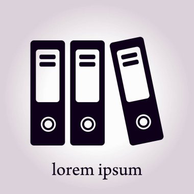 Evrak ve belgeler Office klasörler. Arşiv klasör simgesi. 