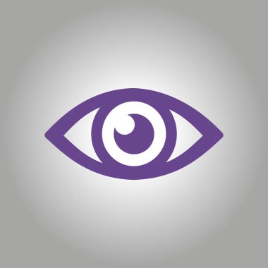 Göz simgesini. Düz tasarım stili.