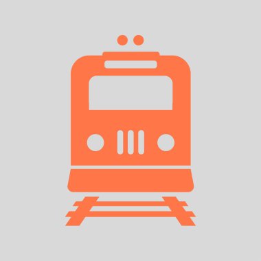 Tren simgesi. Metro erkek. Tren istasyonu işareti.