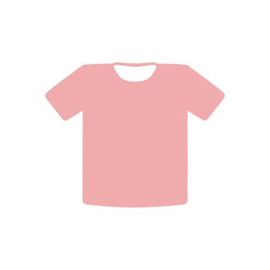 T-shirt işareti simgesi. Giysi sembolü. Düz tasarım stili.