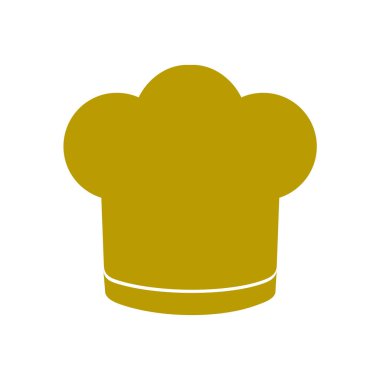 Chef şapka işareti simgesi. Şapka pişirme sembolü.