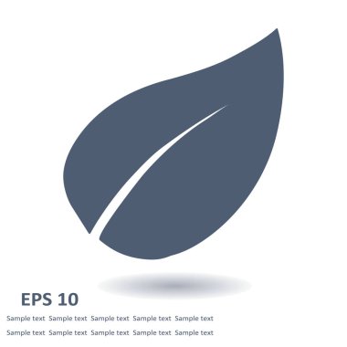 Yaprak simgesi. Taze doğal ürün. Organik ürün erkek. Düz tasarım stili.