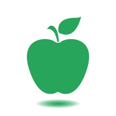 Elma simgesi basit vektör çizim