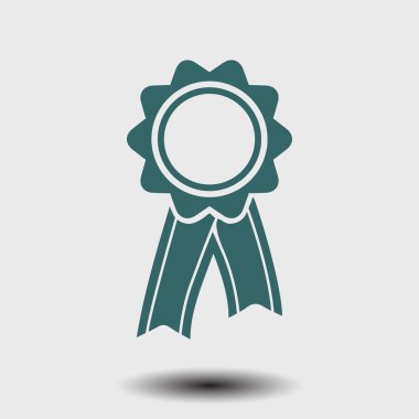  Kurdele simgesi ile rozet. Ödülü rozet şerit erkek ile.