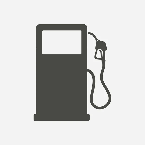 Buse Pompe Essence Sign Gas Icône Station Style Design Plat — Image vectorielle