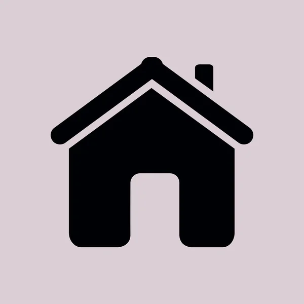 Icono Casa Vectorial Estilo Plano — Vector de stock