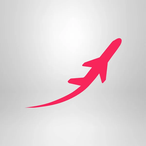 Flybilletter Flybilletter Reisegods Takeoff Silhuettelement Flysymbol Reiseikon Flatdesign Eps – stockvektor