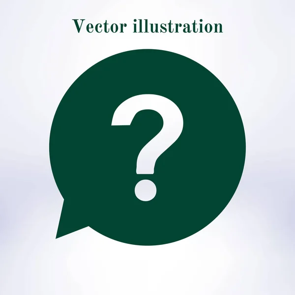 Signo Interrogación Símbolo Ayuda Signo Faq Estilo Diseño Plano Eps — Vector de stock