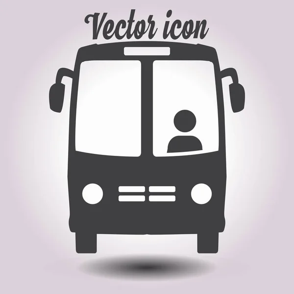 Icône Bus Simbol Écolier — Image vectorielle