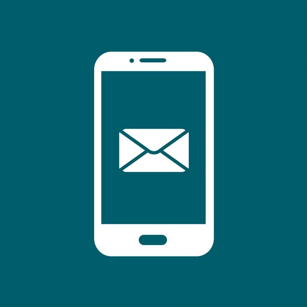 Mail Smartphone Icône Sms Signe Courrier Mobile Simbol — Image vectorielle