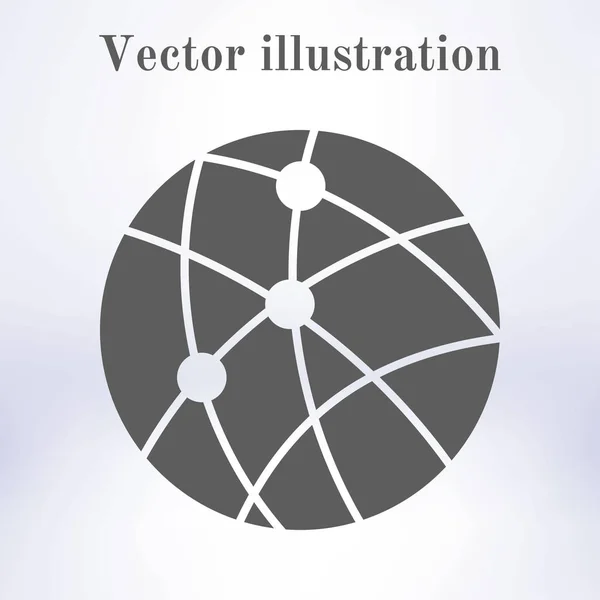 글로벌 네트워크 아이콘 — 스톡 벡터
