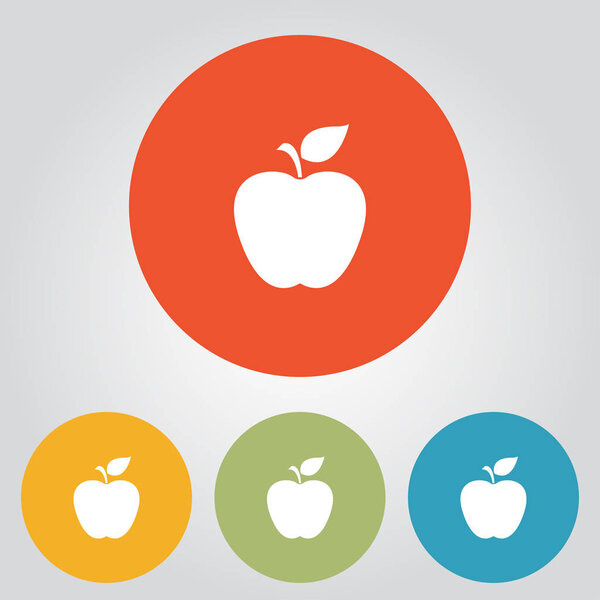 Apple icon simple vector illustration