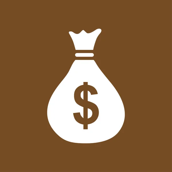 Geldsacksymbol Dollar Usd Währungssymbol Flaches Design Eps — Stockvektor