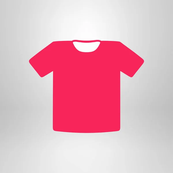 Shirt Teken Pictogram Kleding Symbool Platte Ontwerpstijl — Stockvector