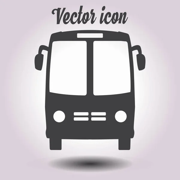 Ícone Autocarro Símbolo Schoolbus — Vetor de Stock