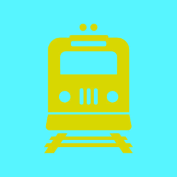 Icono Del Tren Simbolo Metro Señal Estación Ferroviaria — Archivo Imágenes Vectoriales