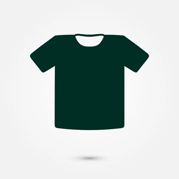 Shirt Teken Pictogram Kleding Symbool Platte Ontwerpstijl — Stockvector