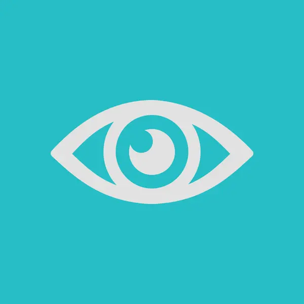 Eye Icon Flat Design Style — Stock Vector