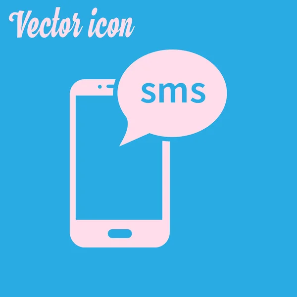Smartphone Mail Sms Ícone Símbolo Sinal Correio Móvel — Vetor de Stock