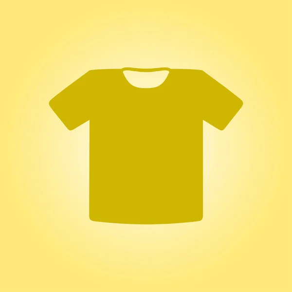 Shirt Teken Pictogram Kleding Symbool Platte Ontwerpstijl — Stockvector