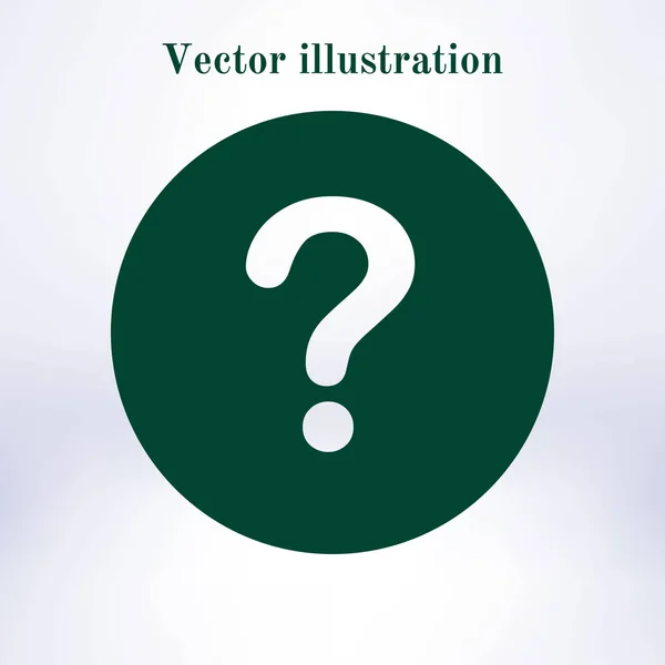 Signo Interrogación Símbolo Ayuda Signo Faq Estilo Diseño Plano Eps — Vector de stock