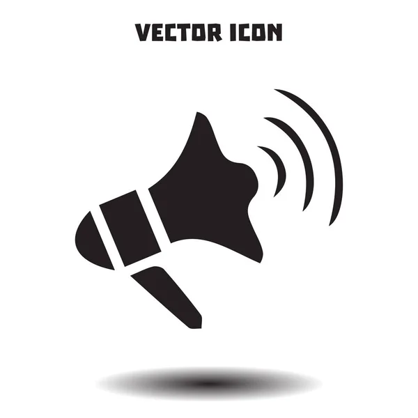 Megaphone Bientôt Icône Haut Parleur Symbole — Image vectorielle