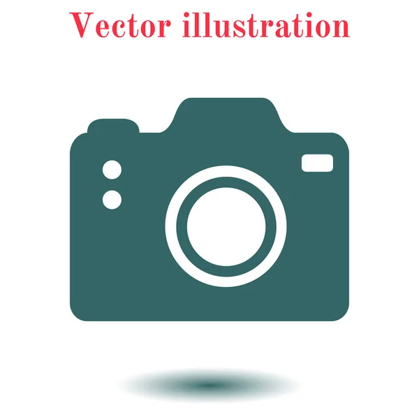 Simbolo Cámara Fotográfica Icono Signo Cámara Dslr Cámara Digital Estilo — Vector de stock