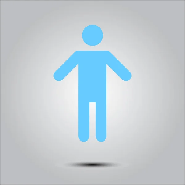 Menselijk Mannelijk Teken Icoon Het Symbool Van Mens Mannelijk Toilet — Stockvector