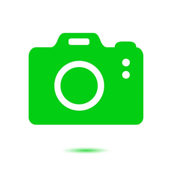 Photo Camera Simbol Dslr Camera Sign Icon Digital Camera Flat — Stock Vector