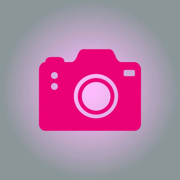 Photo Camera Simbol Dslr Camera Sign Icon Digital Camera Flat — Stock Vector