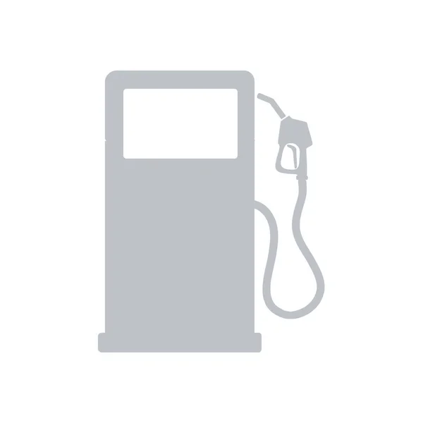 Buse Pompe Essence Sign Gas Icône Station Style Design Plat — Image vectorielle