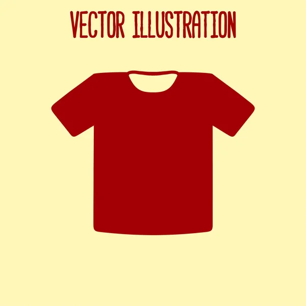 Icono Signo Camiseta Símbolo Ropa Estilo Diseño Plano — Vector de stock