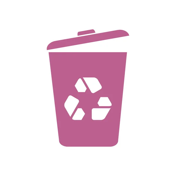 Trash Can Icon Vector Eps10 Illustration — Stock Vector