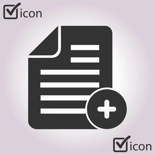 Documento Con Icono — Vector de stock