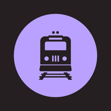 Tren simgesi. Metro erkek. Tren istasyonu işareti.