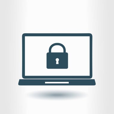 İnternet güvenliği konsepti ikonu. Tanımlama ve koruma simgesi.