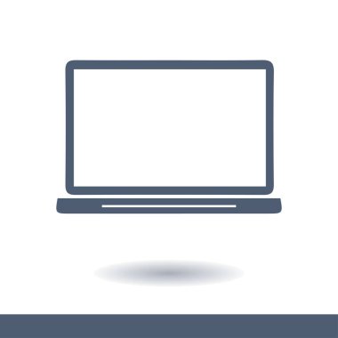 dizüstü bilgisayar kutsal kişilerin resmi, düz tasarım stili, vektör Eps 10, vektör çizim 