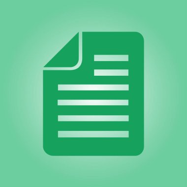 belge simgesi. vektör illüstrasyonu