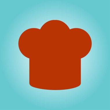 Chef şapka işareti simgesi. Şapka pişirme sembolü.