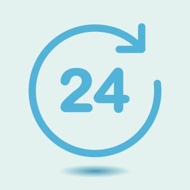 Saat saat etrafında bir gün simgesini açın..