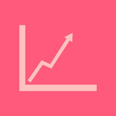 İş grafiği. Grafik düz simgesi