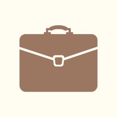 Evrak çantası ikonu, vektör illüstrasyonu. düz tasarım biçimi 