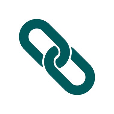 Bağlantı tek simge. Zincir bağlantı erkek.