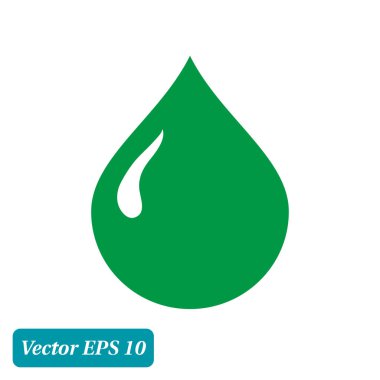 Kan damlası ikonu. Vektör illüstrasyonu