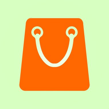 Alışveriş poşeti ikonu. vektör illüstrasyonu